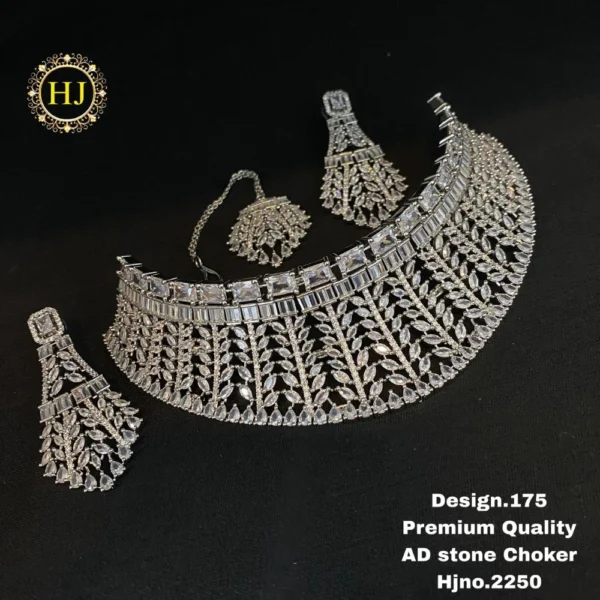Premium AD stone choker - HIRAL JEWELLERY