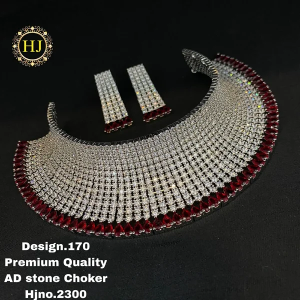 Premium AD stone choker - HIRAL JEWELLERY