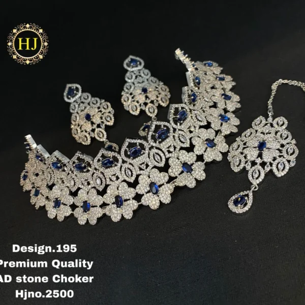 Premium AD stone choker - HIRAL JEWELLERY
