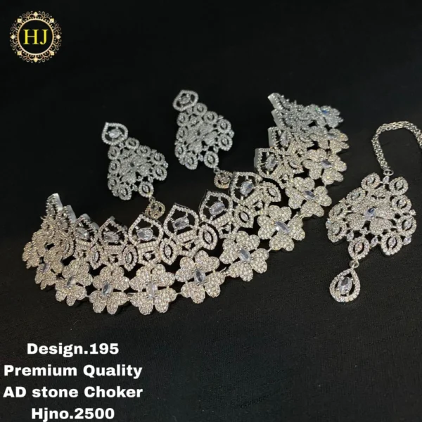 Premium AD stone choker - HIRAL JEWELLERY