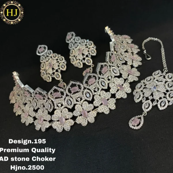 Premium AD stone choker - HIRAL JEWELLERY