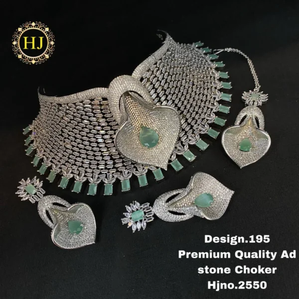 Premium AD stone choker - HIRAL JEWELLERY