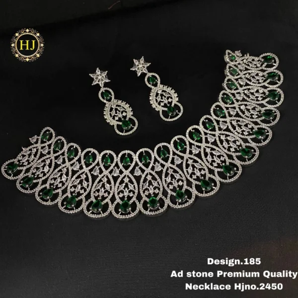 Premium AD Stone Necklace - HIRAL JEWELLERY
