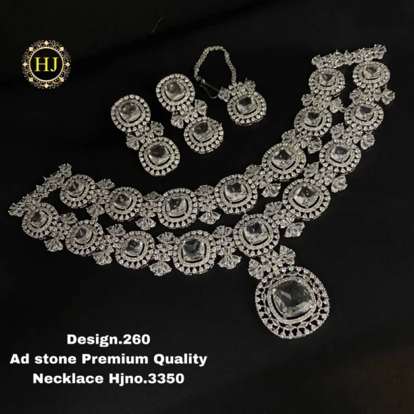 Premium AD Stone Necklace - HIRAL JEWELLERY