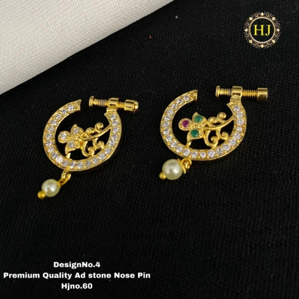 Premium AD Stone Nose Pin - HIRAL JEWELLERY