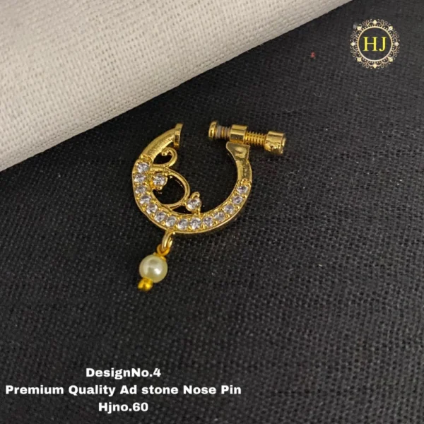 Premium AD Stone Nose Pin - HIRAL JEWELLERY