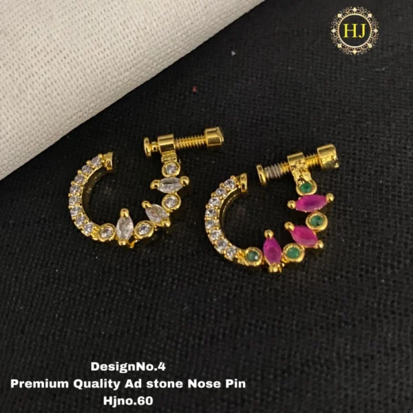 Premium AD Stone Nose Pin - HIRAL JEWELLERY