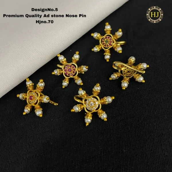Premium AD Stone Nose Pin - HIRAL JEWELLERY