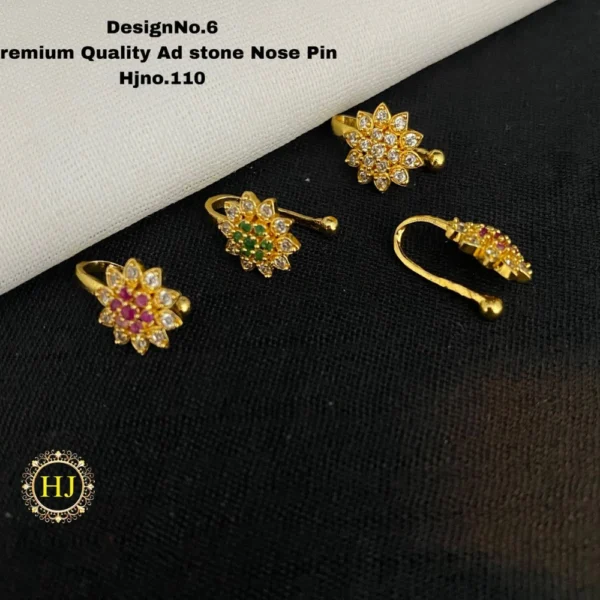Premium AD Stone Nose Pin - HIRAL JEWELLERY