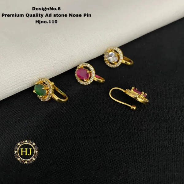 Premium AD Stone Nose Pin - HIRAL JEWELLERY