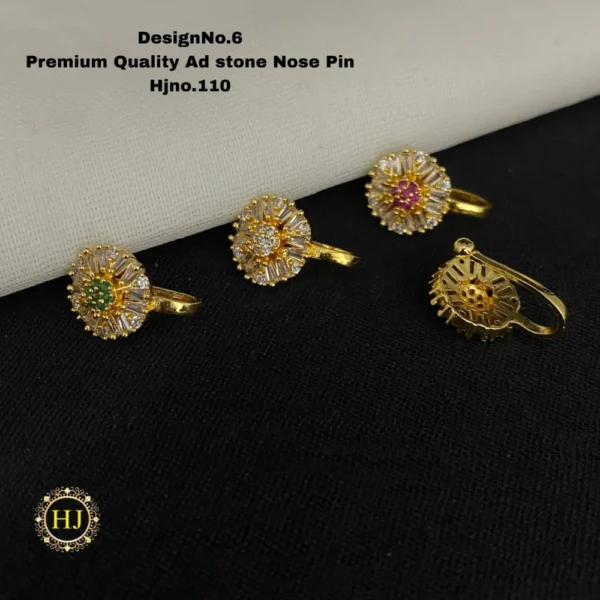 Premium AD Stone Nose Pin - HIRAL JEWELLERY