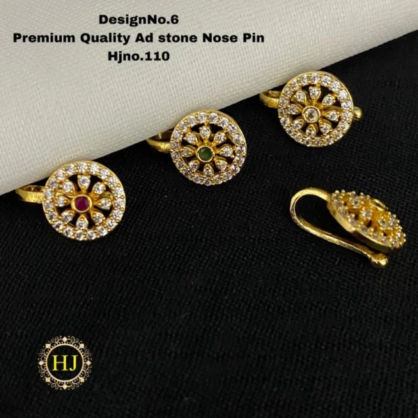 Premium AD Stone Nose Pin - HIRAL JEWELLERY