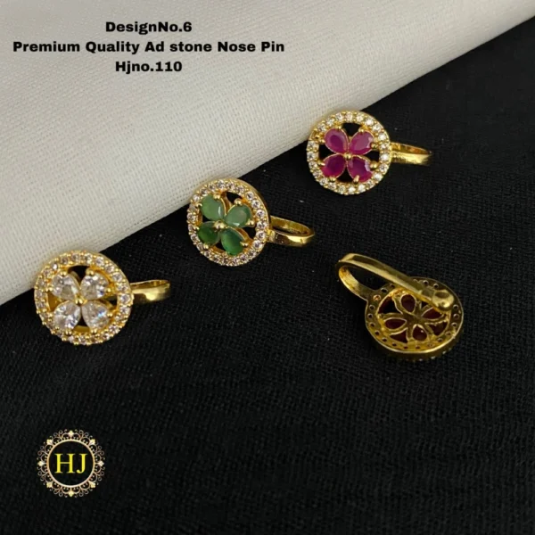 Premium AD Stone Nose Pin - HIRAL JEWELLERY
