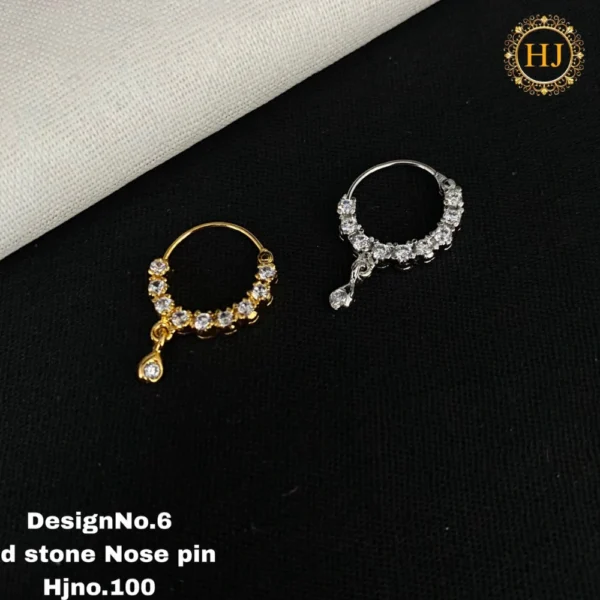 Premium AD Stone Nose Pin - HIRAL JEWELLERY