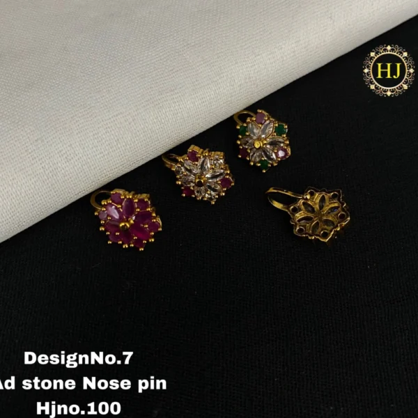 Premium AD Stone Nose Pin - HIRAL JEWELLERY