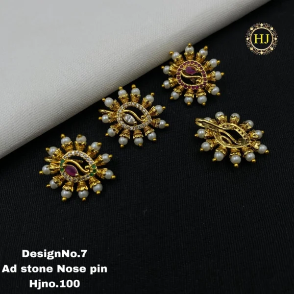 Premium AD Stone Nose Pin - HIRAL JEWELLERY