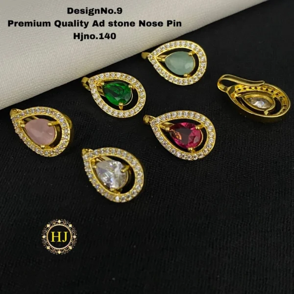 Premium AD Stone Nose Pin - HIRAL JEWELLERY