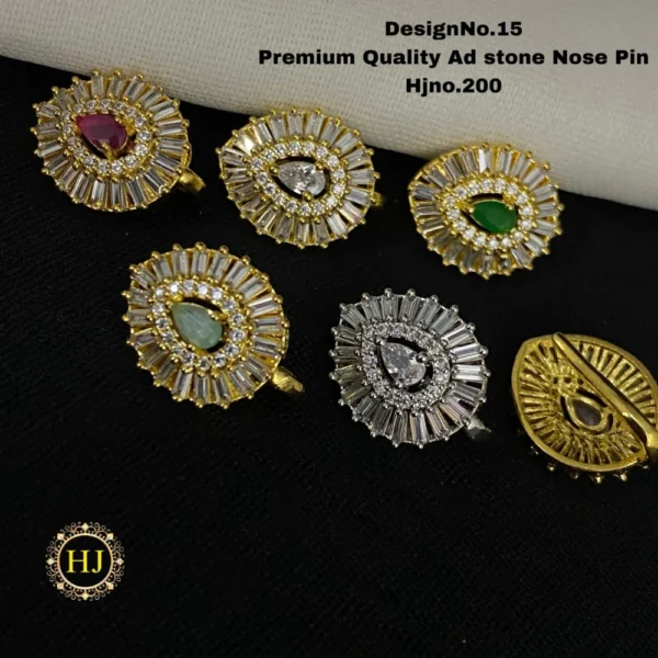 Premium AD Stone Nose Pin - HIRAL JEWELLERY