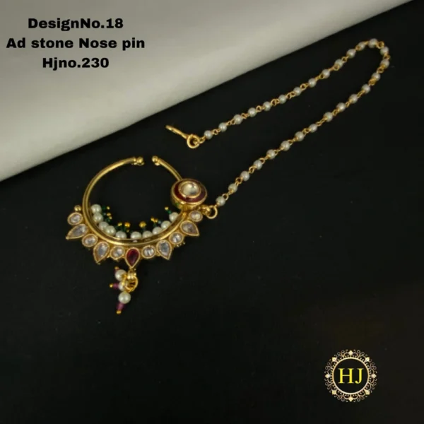 Premium AD Stone Nose Pin - HIRAL JEWELLERY