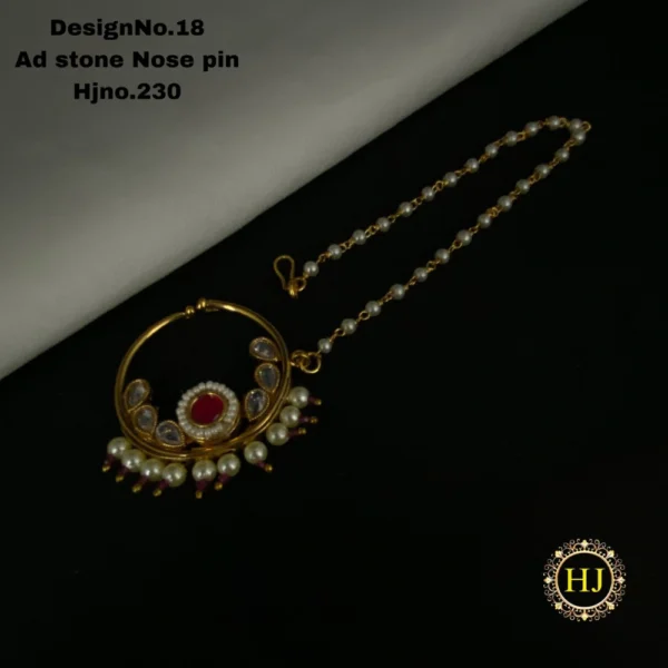 Premium AD Stone Nose Pin - HIRAL JEWELLERY