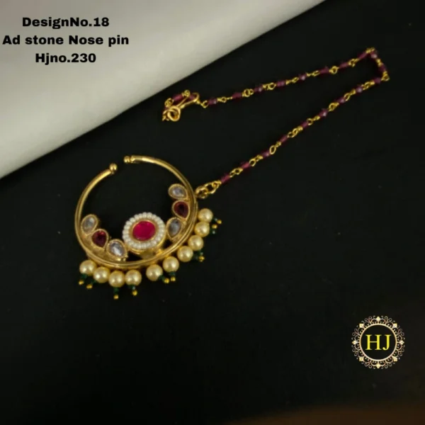 Premium AD Stone Nose Pin - HIRAL JEWELLERY