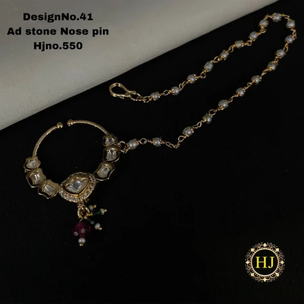 Premium AD Stone Nose Pin - HIRAL JEWELLERY