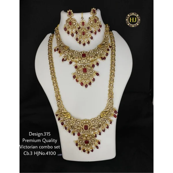 Premium Victorian Combo Set - HIRAL JEWELLERY