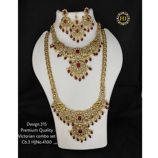 Premium Victorian Combo Set - HIRAL JEWELLERY