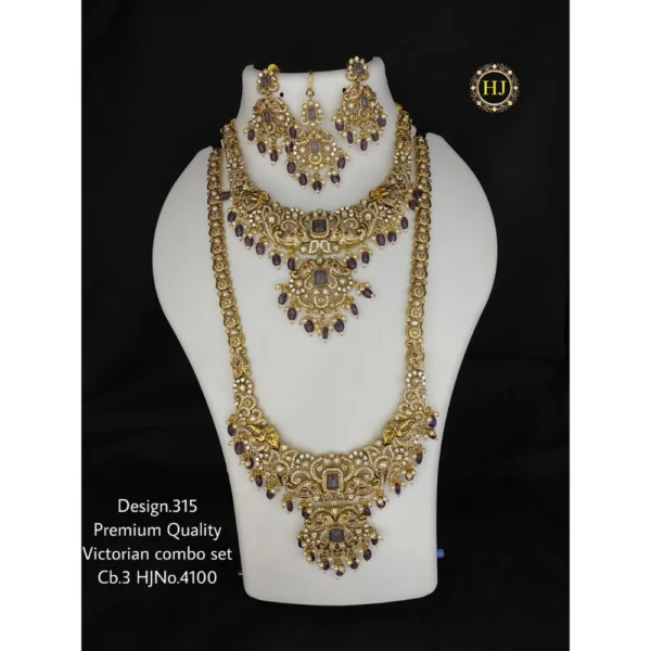 Premium Victorian Combo Set - HIRAL JEWELLERY