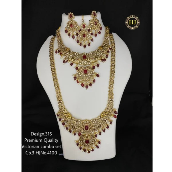 Premium Victorian Combo Set - HIRAL JEWELLERY