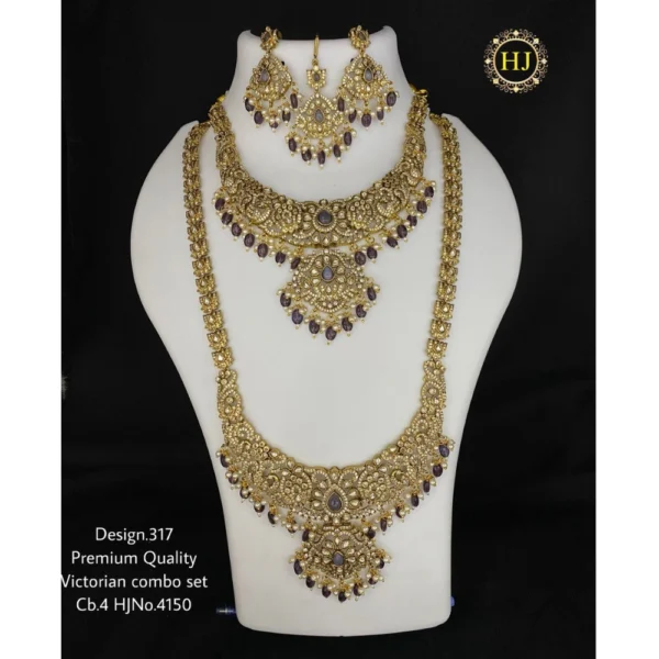 Premium Victorian Combo Set - HIRAL JEWELLERY