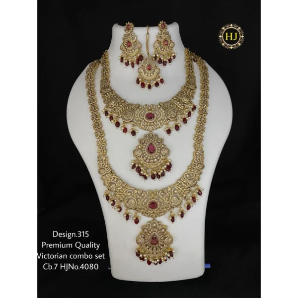 Premium Victorian Combo Set - HIRAL JEWELLERY