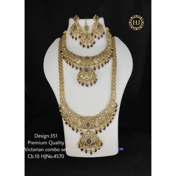 Premium Victorian Combo Set - HIRAL JEWELLERY