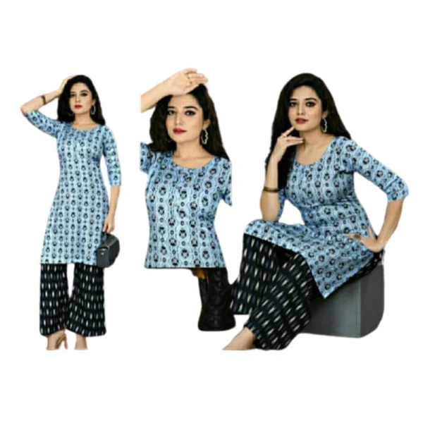 TOP WITH PLAZO PANT  SET - THIRUPPUR SV BANIYAN STORE