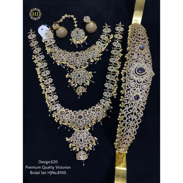 PREMIUM QUALITY VICTORIAN BRIDAL SAT - HIRAL JEWELLERY