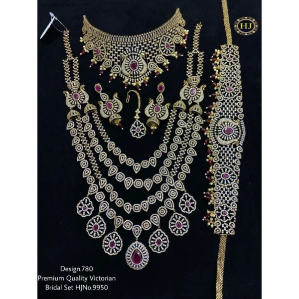 PREMIUM QUALITY VICTORIAN BRIDAL SAT - HIRAL JEWELLERY
