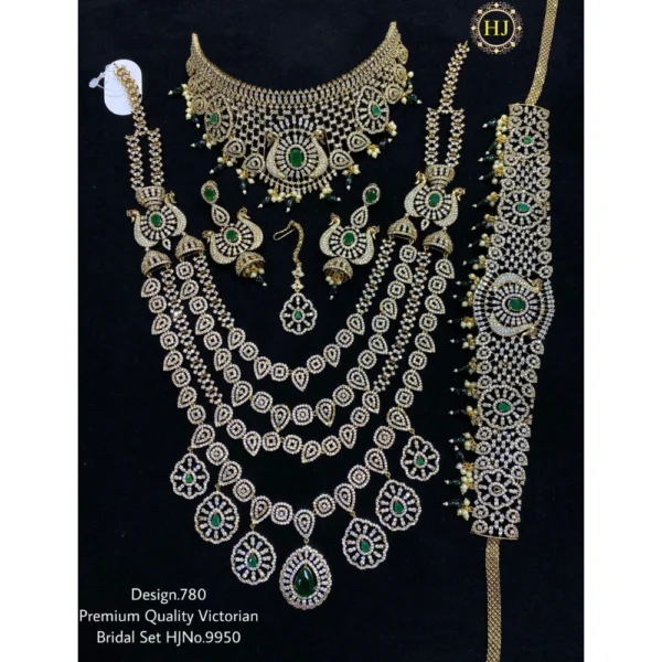 PREMIUM QUALITY VICTORIAN BRIDAL SAT - HIRAL JEWELLERY