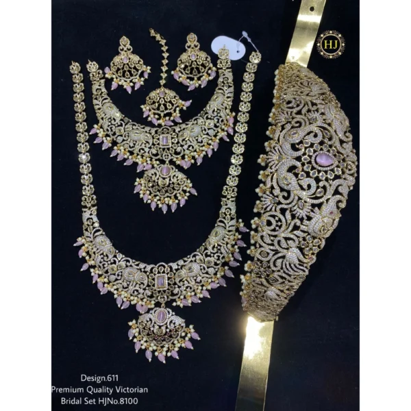 PREMIUM QUALITY VICTORIAN BRIDAL SAT - HIRAL JEWELLERY