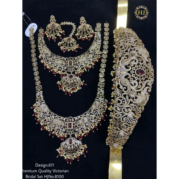 PREMIUM QUALITY VICTORIAN BRIDAL SAT - HIRAL JEWELLERY
