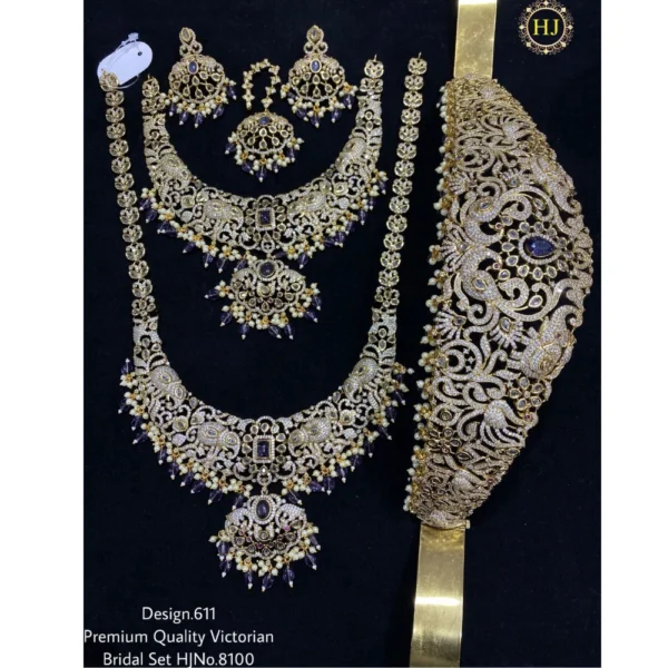 PREMIUM QUALITY VICTORIAN BRIDAL SAT - HIRAL JEWELLERY