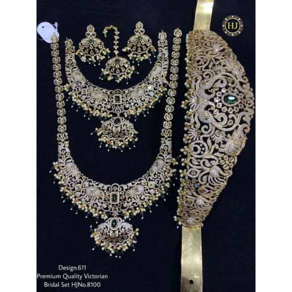 PREMIUM QUALITY VICTORIAN BRIDAL SAT - HIRAL JEWELLERY