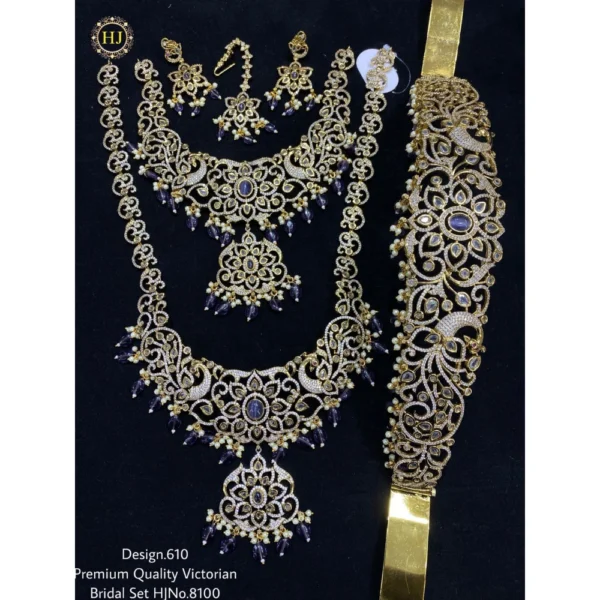 PREMIUM QUALITY VICTORIAN BRIDAL SAT - HIRAL JEWELLERY