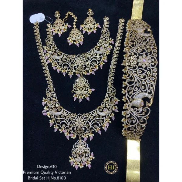 PREMIUM QUALITY VICTORIAN BRIDAL SAT - HIRAL JEWELLERY