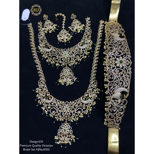 PREMIUM QUALITY VICTORIAN BRIDAL SAT - HIRAL JEWELLERY