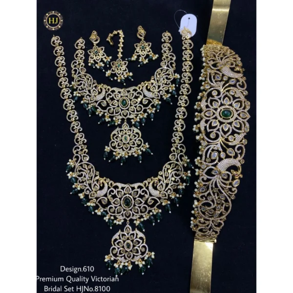 PREMIUM QUALITY VICTORIAN BRIDAL SAT - HIRAL JEWELLERY