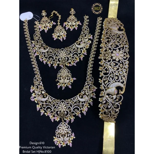 PREMIUM QUALITY VICTORIAN BRIDAL SAT - HIRAL JEWELLERY