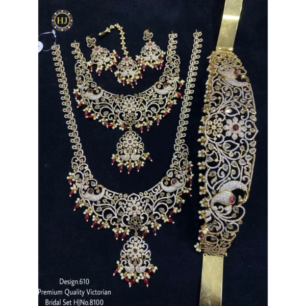 PREMIUM QUALITY VICTORIAN BRIDAL SAT - HIRAL JEWELLERY