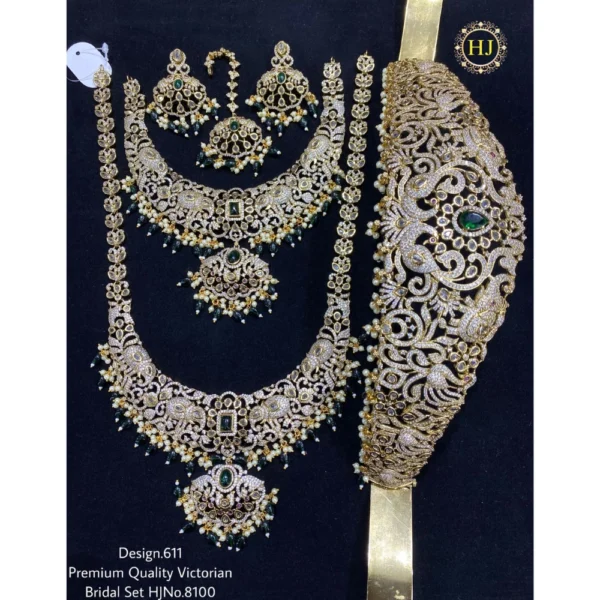 PREMIUM QUALITY VICTORIAN BRIDAL SAT - HIRAL JEWELLERY