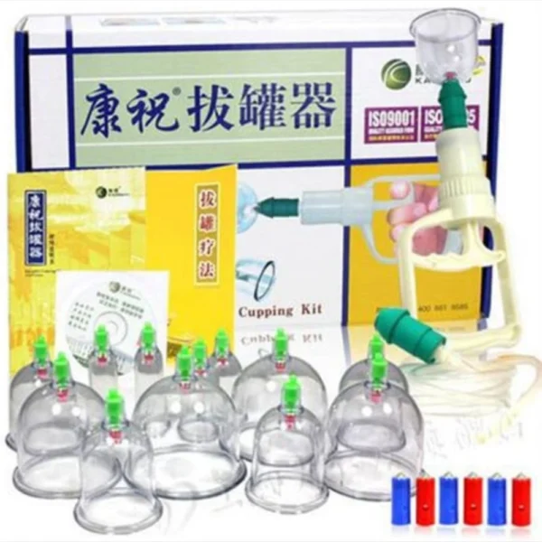 VACCUM CUPPING SET 12 CUP MASSAGER - OCEANIC HEALTHCARE