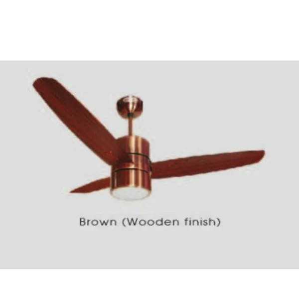 KHAITAN CELLING FAN TUSCAN BLDC 5 STAR (WOOD FINISH) ELECTRO PLATED WITH REMOTE